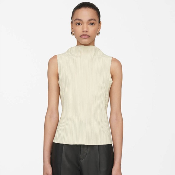 Anine Bing Tops - Anine Bing Rondi Top Buttercream Large $175